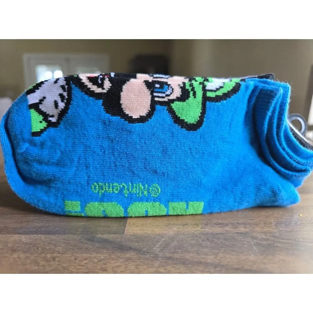 Super Mario Boys 6-Pack No-Show Socks Size Large Shoe Size 3-9 NWT